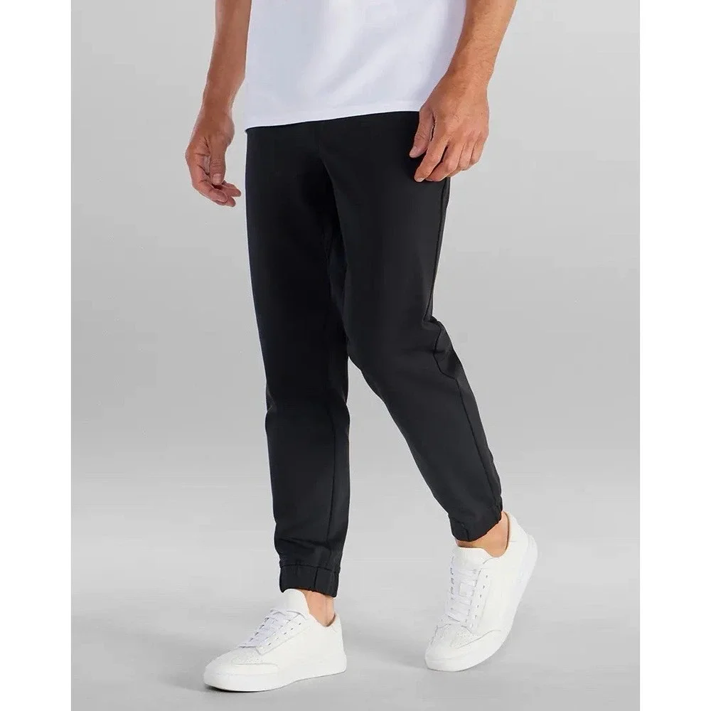 NWT BYLT Mens XL Everyday Straight Fit Jogger Black Performance Drawstring Gym